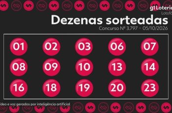 Lotofácil: resultado do concurso 3797 e números sorteados hoje 10