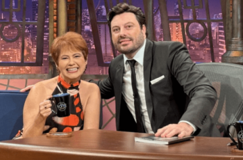 Narjara Turetta é convidada do The Noite e lança biografia aos 60 anos, relembrando sua trajetória na TV brasileira 1 (Rodrigo Fernandes/SBT)
