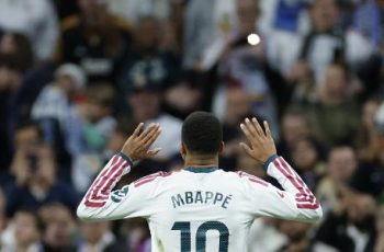 Real Madrid vence Sevilla por 4 a 1 com gols de Arda Güler, Mbappé e Diomande 1 Mbappé celebra gol contra o Sevilla pelo Campeonato Espanhol